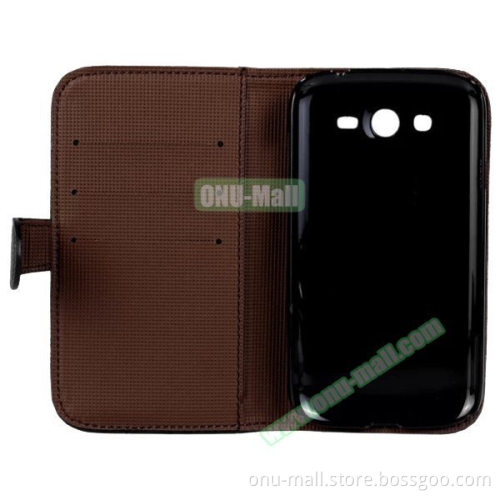 Litchi Texture Wallet Flip Leather Case Cover for Samsung Galaxy Grand Neo